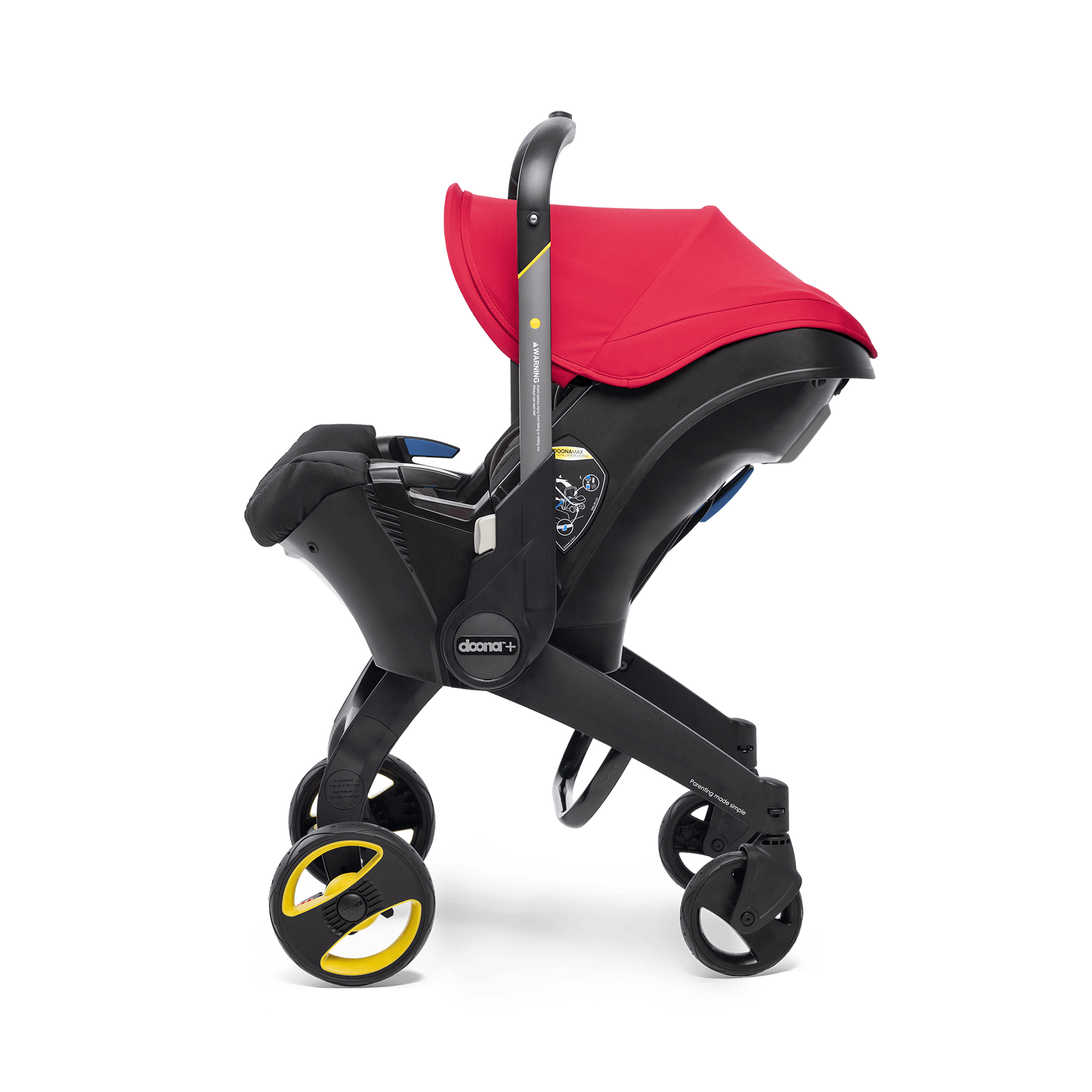 Doona+ Car Seat & Stroller Flame Red - Baby Push