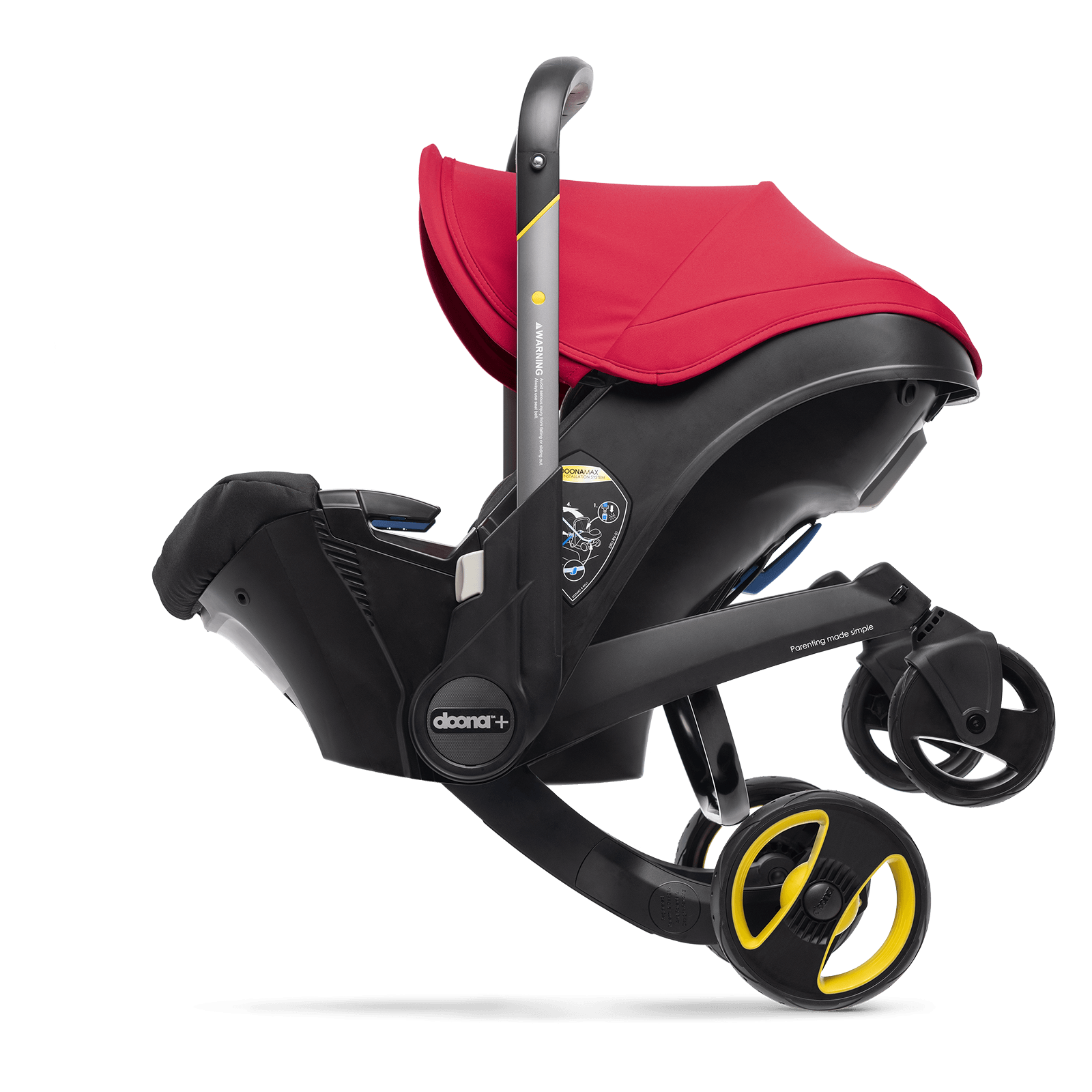 Doona+ Car Seat & Stroller Flame Red - Baby Push